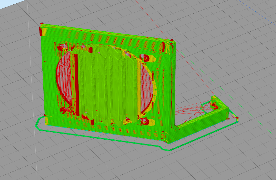 Fan mount sliced in S3D